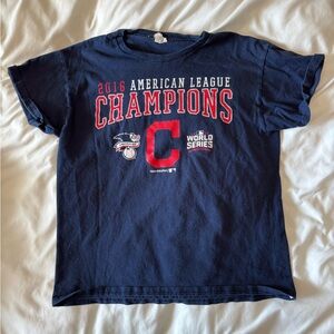 Cleveland Indians 2016 American League Champions/World Series Youth L  T-Shirt